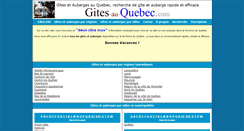 Desktop Screenshot of gites-au-quebec.com