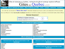 Tablet Screenshot of gites-au-quebec.com